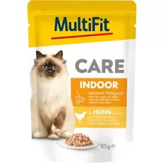 natvoer kat Adult Care Indoor met kip 24x85 g