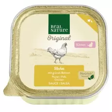 Echte Natuur Origineel Kat Natvoer Kitten Ragout Kip met Groene Bonen 16x100g
