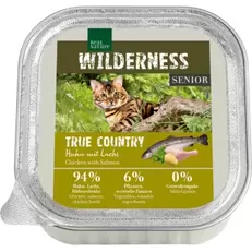 Echte Natuur Wilderness natvoer kat, senior Kip met Zalm 16x100 g