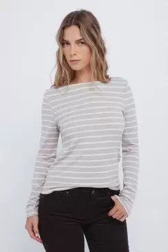 T-shirt en en maille rayures