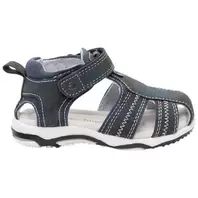 Sandales micro perforées à empiècements en denim pour enfant garçon