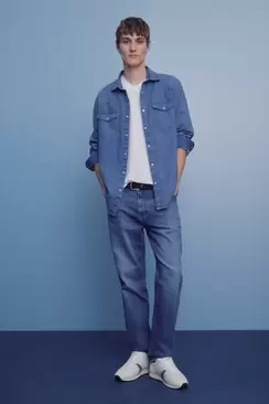 Pantalon chino slim micro-imprimé