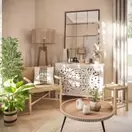 Artois - Miroir fenêtre rectangulaire industriel en métal 80x120