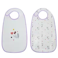 Lot de 2 bavoirs imperméables fleurs