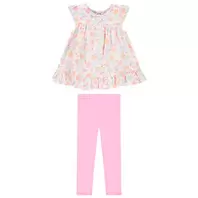 Ensemble 2 pièces avec tunique imprimée pour bébé fille