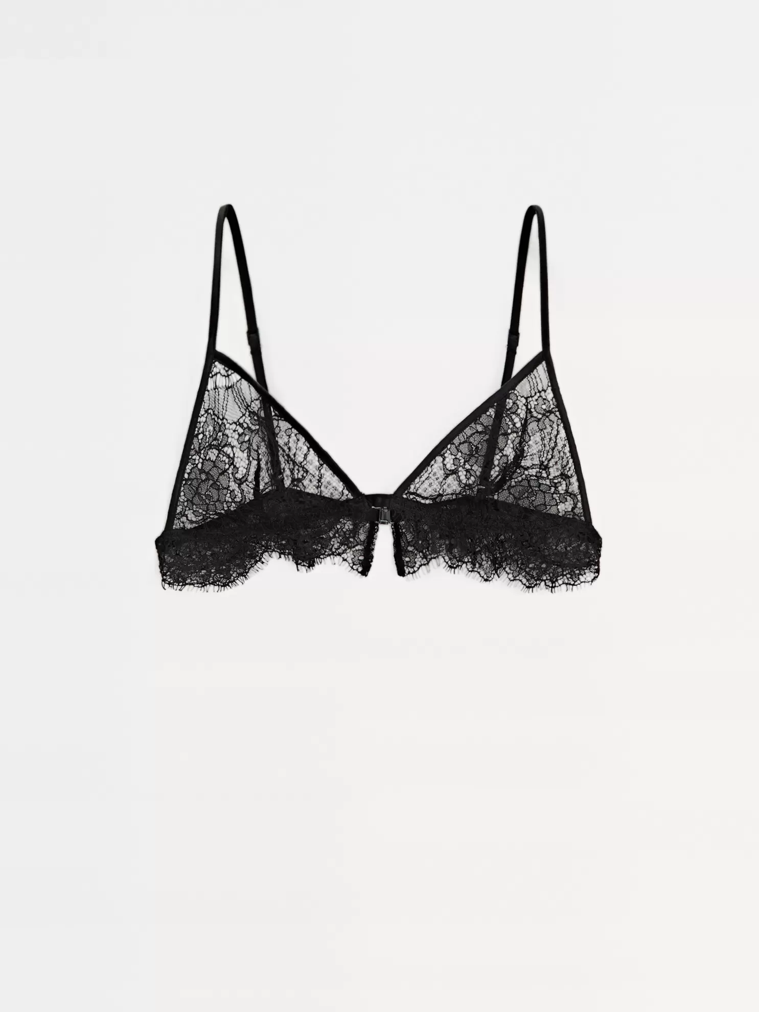 Bralette coton à dentelle