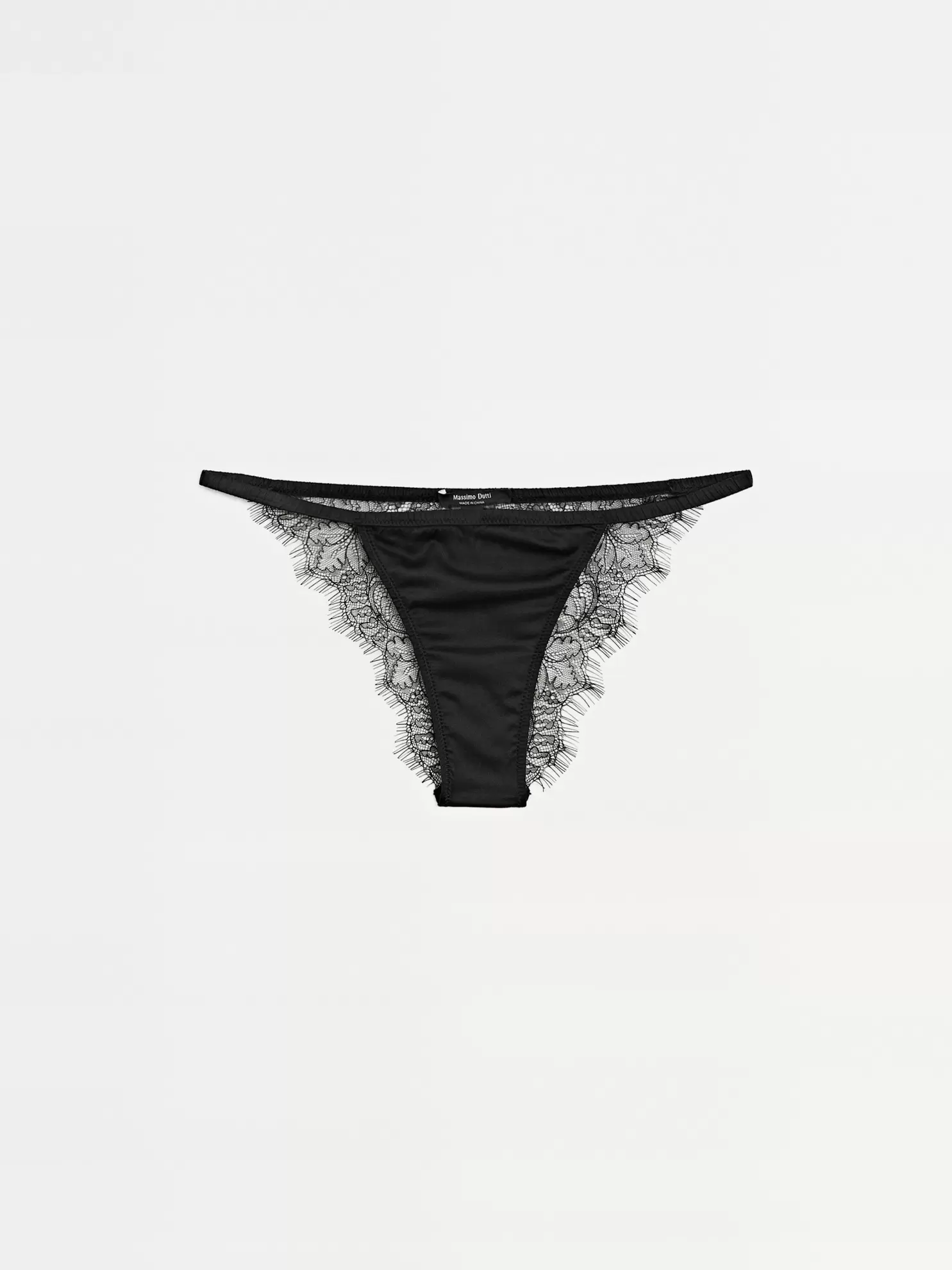 Culotte soie à dentelle