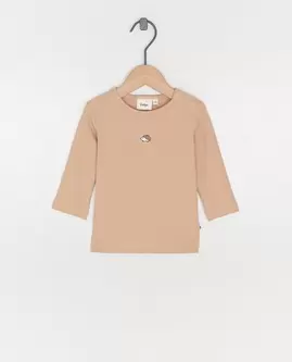 T-shirt à manches longues, fines côtes