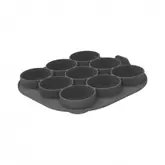Silfry Egg Moule en Silcone 9 Cavités Mini Muffins pour Airfryer 21x21 cm