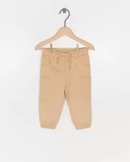 Pantalon beige, slim fit