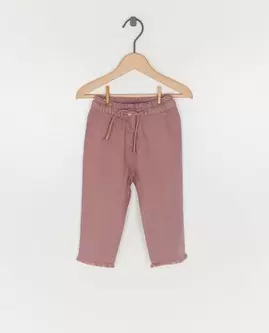 Pantalon mauve, slim fit