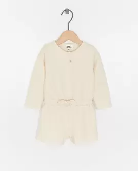 Combinaison chenille avec fines côtes