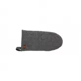 Stoff Gant à Four Coton Chambray Chiné Anthracite