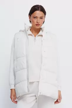 Gilet à capuche en polyester recyclé