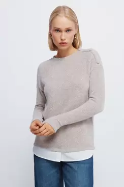 Pull chenille combiné