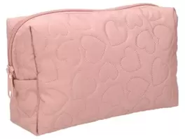 Toilettas gewatteerde hartjes – roze