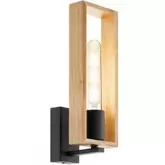 LITTON Applique murale bois/noir