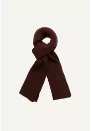 Alpaca-merinowol sjaal bordeaux