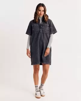 Robe en jean en coton biologique, 34-46