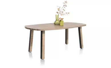 Tafel Pavarotti - 180x108 - poten in metaal + hout