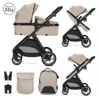 Poussette Aspen 2-en-1 avec Nacelle transformable Beige Poussette Aspen 2-en-1 avec Nacelle transformable Beige