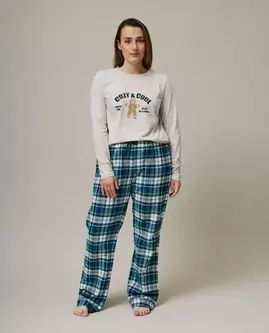 Pyjama avec imprimé biscuit, femme, XS-XL