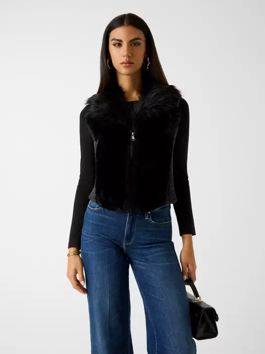 Chaleco de piel sintética