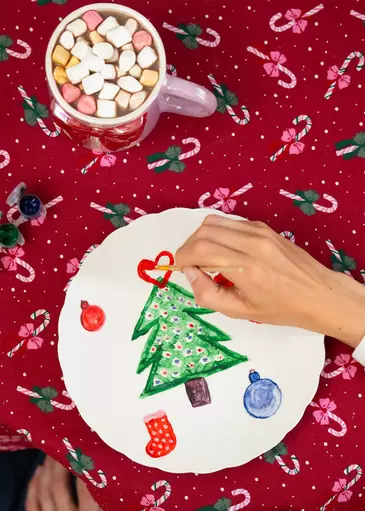 DIY plato decorativo - 22 cm