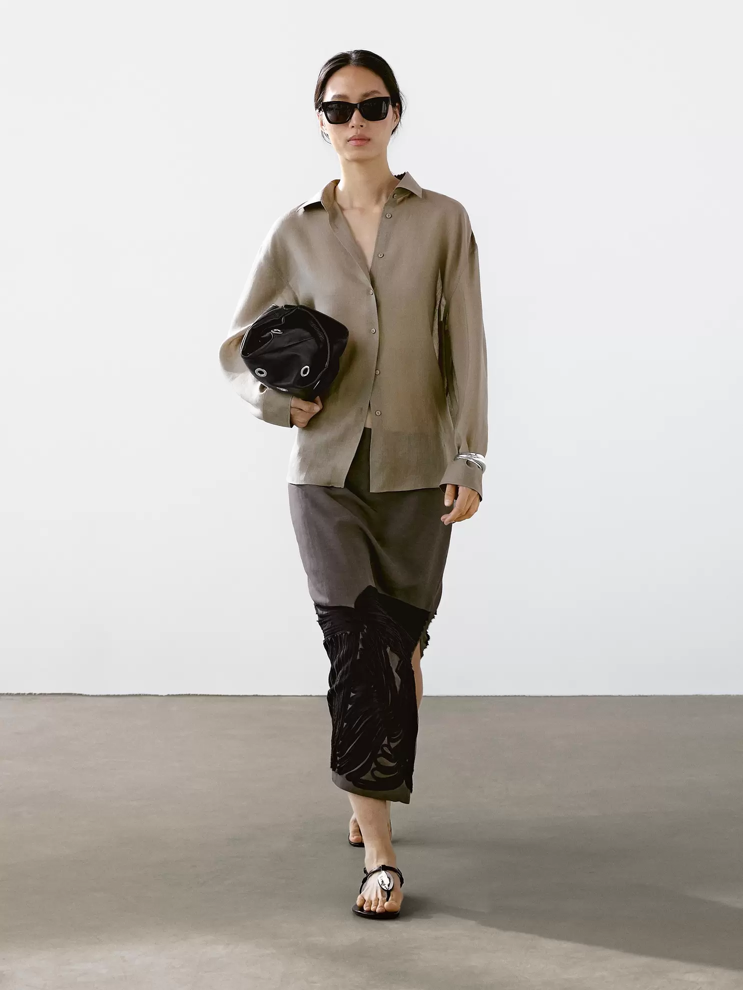 Chemisier fluide ramie