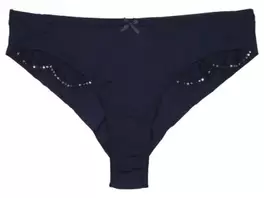 Culotte brésilienne bleu avec paillettes taille M – XXL