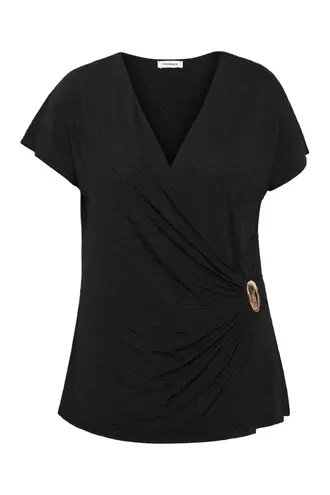 Effen wikkeltop T-shirt €49,99