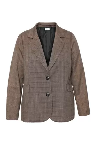 Geruite blazer met lurex €69,99