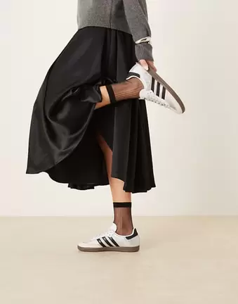 Adidas Originals Samba OG rhinestone trainers in white and black