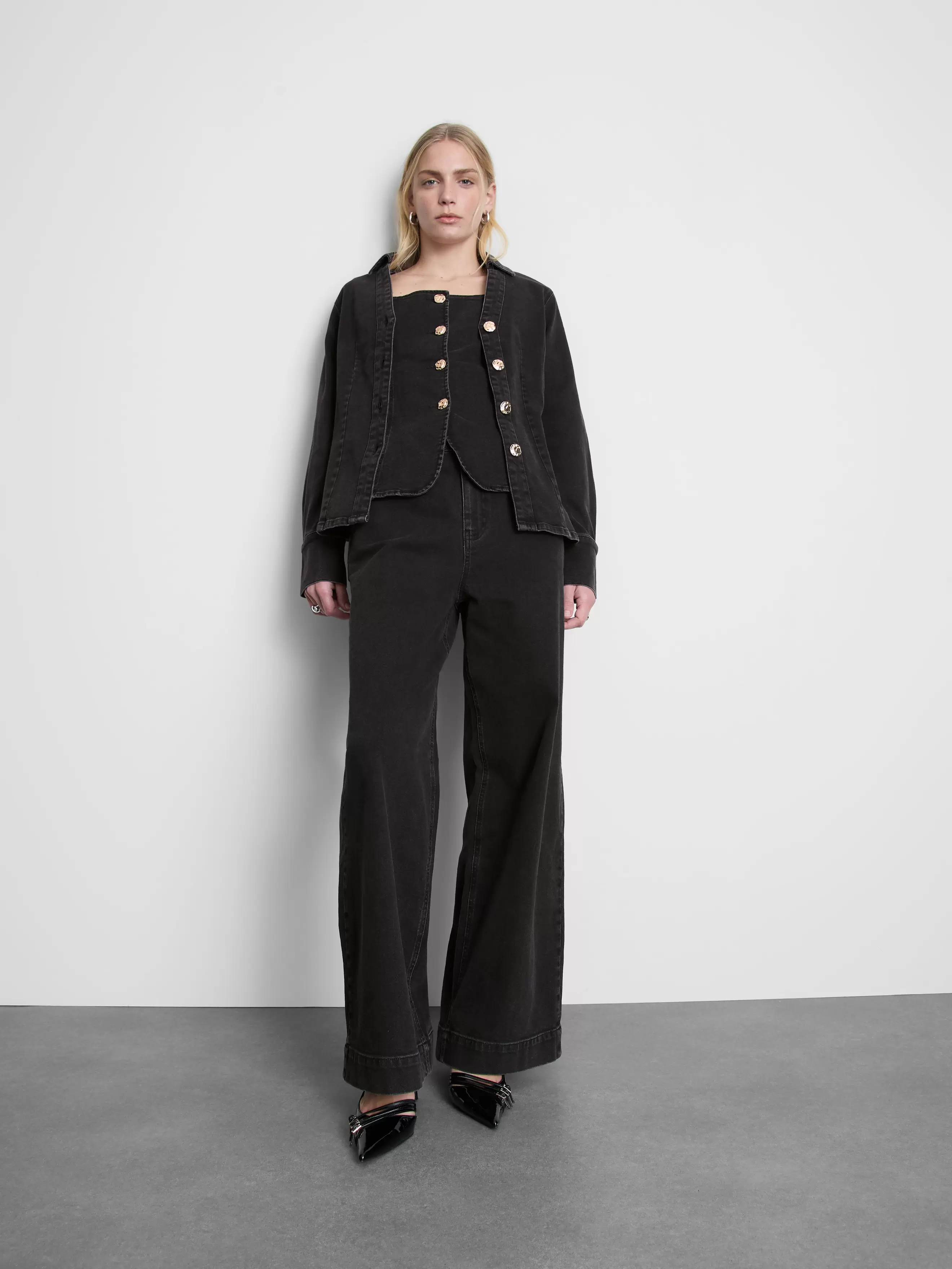 Chemise ajustée en denim