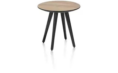 Bijzettafel Maze - Ø40cm H39cm - Railway brown