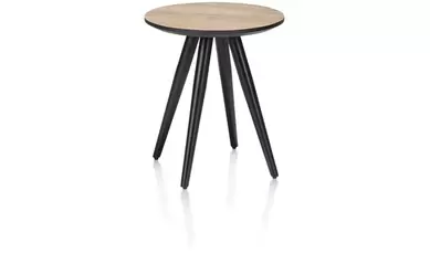 Bijzettafel Maze - Ø40cm H46cm - Railway brown