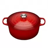 Cocotte Fonte Signature Ronde 6,7 L Rouge Cerise (28 cm)