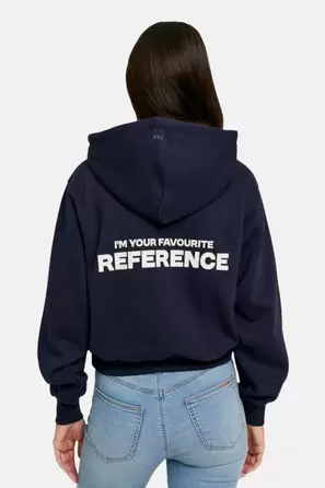 Sweater met kap - blauw