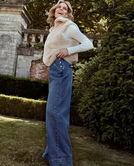 Jeans bleu, wide leg fit