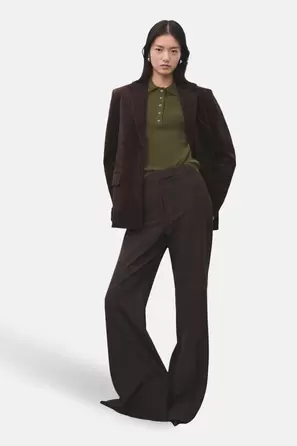 Pull met ronde hals - khaki