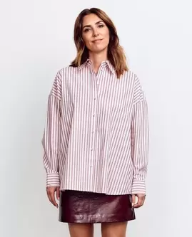 Chemisier à rayures, loose fit