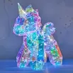 Licorne holographique lumineux 150LED