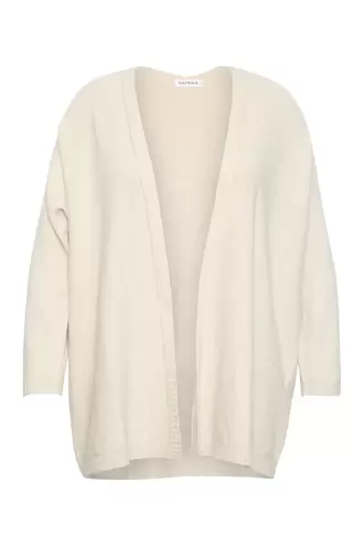 Lange cardigan van effen viscose €59,99