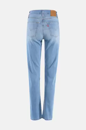 Jeans straight light blue denim