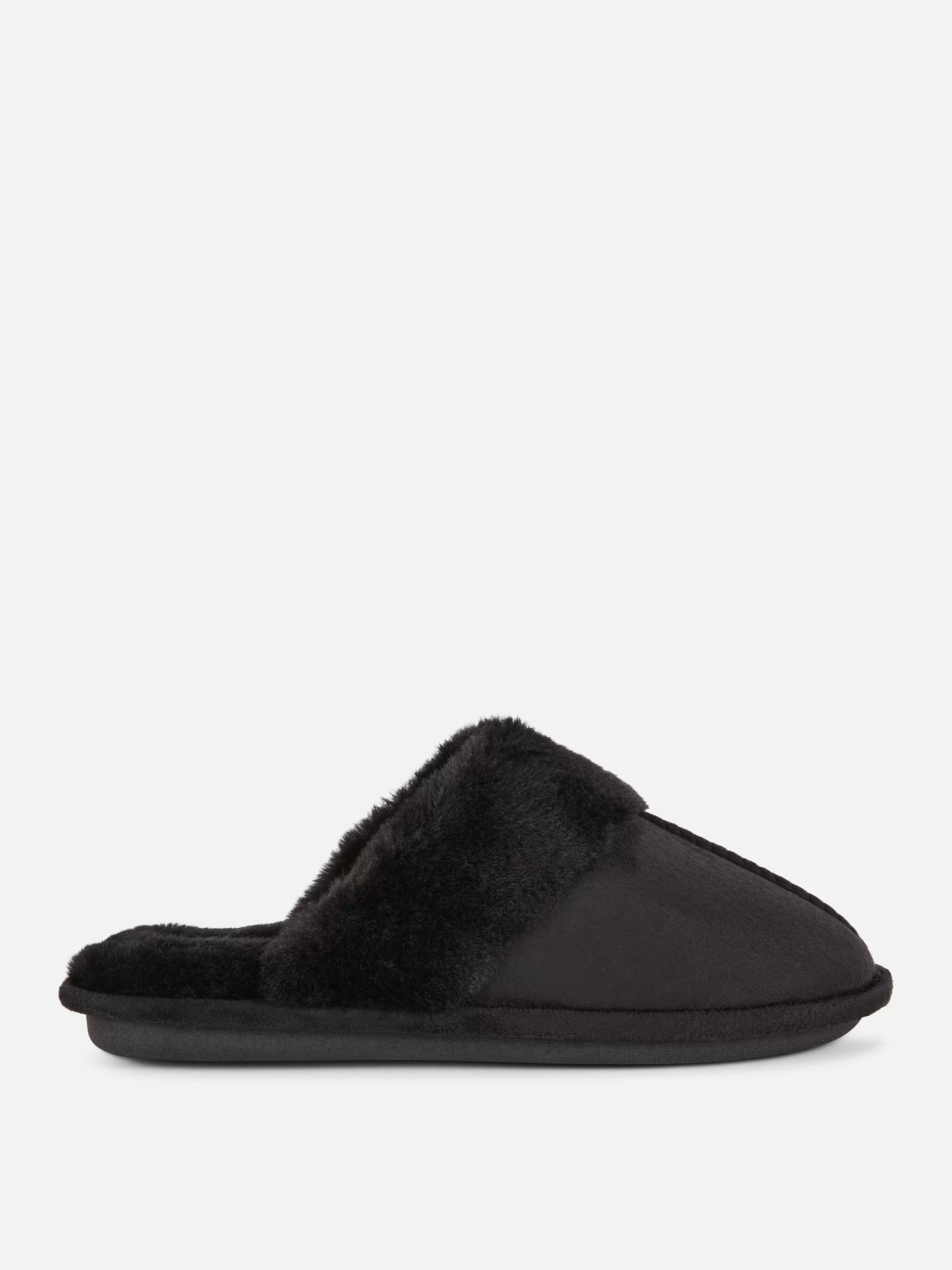 Chaussons mules en fausse fourrure