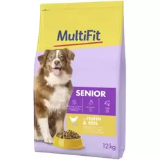 Droogvoer hond senior Kip en rijst 12 kg