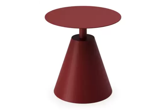 Bijzettafel in ruby aluminium - Dia. 50 cm