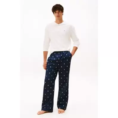 Tommy Hilfiger LS Woven Henley PJ Set - maat L