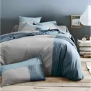 Housse de couette coton - TRIO - Bleu