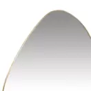 Judi - Miroir organique en métal doré 42x42